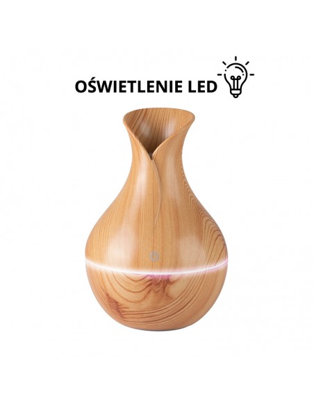 Aroma diffuser air humidifier spa 17 light wood 130ml