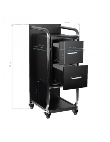 Gabbiano Friseurassistentin Solo silber – schwarz