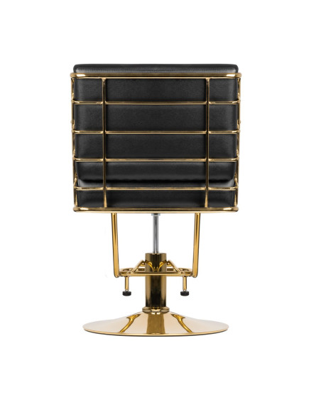 GABBIANO HAIRDRESSING CHAIR PRATO GOLD - BLACK