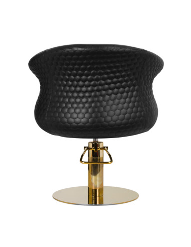 Gabbiano hairdressing chair Wersal gold black
