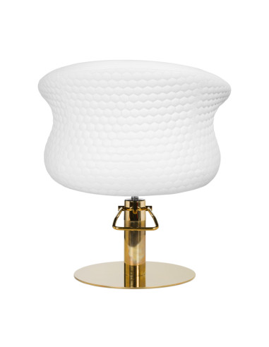 Gabbiano hairdressing chair Wersal white gold