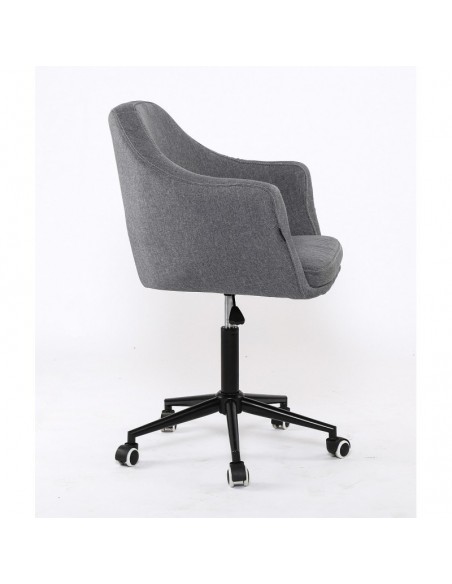 Hroove Salon Chair - Grey classic salon chair on wheels Dublin Ireland BFHR830