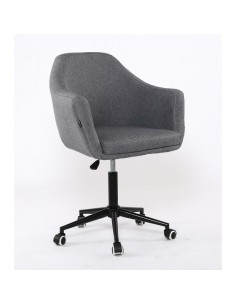 Hroove Salon Chair - Grey classic salon chair on wheels Dublin Ireland BFHR830