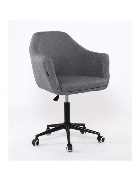 Hroove Salon Chair - Grey classic salon chair on wheels Dublin Ireland BFHR830