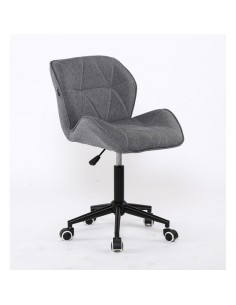 Hroove Salon Chair on Wheels - Grey BFHR111K