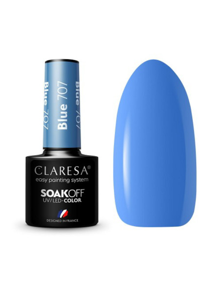 CLARESA Hybrid polish BLUE 707 -5g