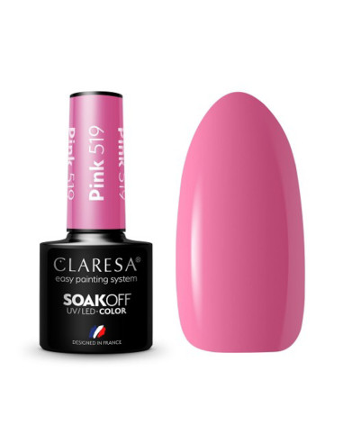 CLARESA Hybrid nail polish PINK 519 -5g