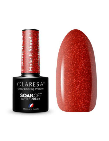 CLARESA Hybrid nail polish Make It Shine! 3-5g