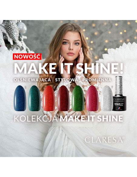 CLARESA Hybrid nail polish Make It Shine! 3-5g