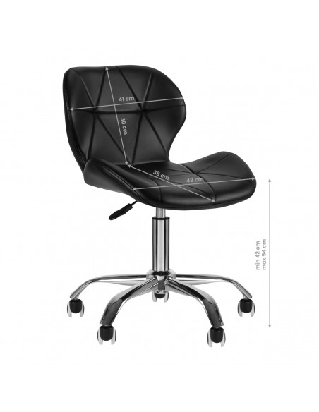 COSMETIC STOOL QS-06 BLACK