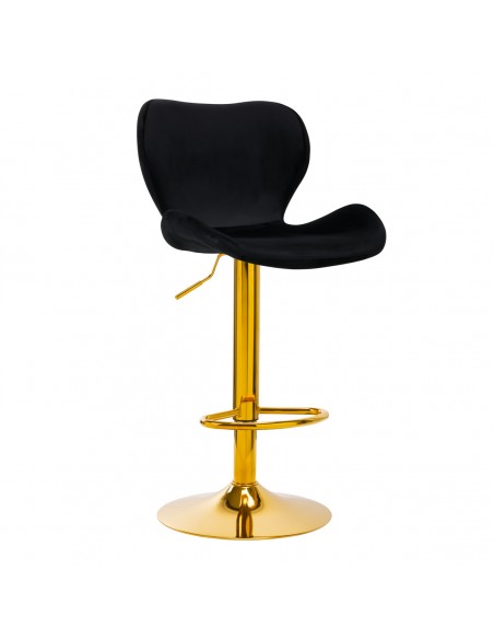 BAR STOOL QS-B15 VELVET BLACK