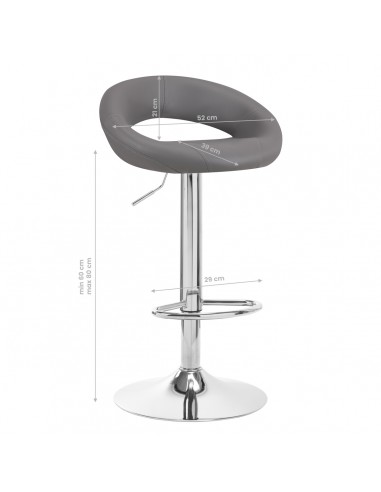 BAR STOOL QS-B10 GRAY 