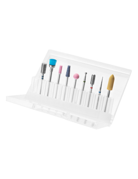 SET OF NAIL DRILL BITS MIX 9 PCS.