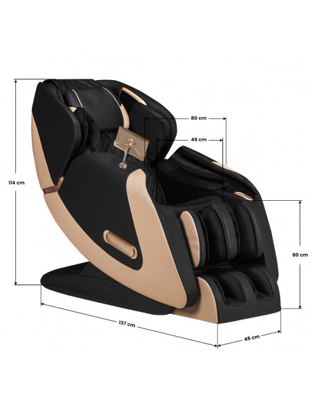 Sakura Massage Chair Luxury 808 black beige