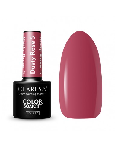 CLARESA Hybrid nail polish DUSTY ROSE 5 -5g