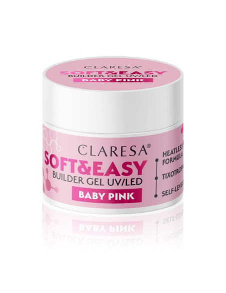 Claresa builder gel Soft & Easy gel baby pink 12g