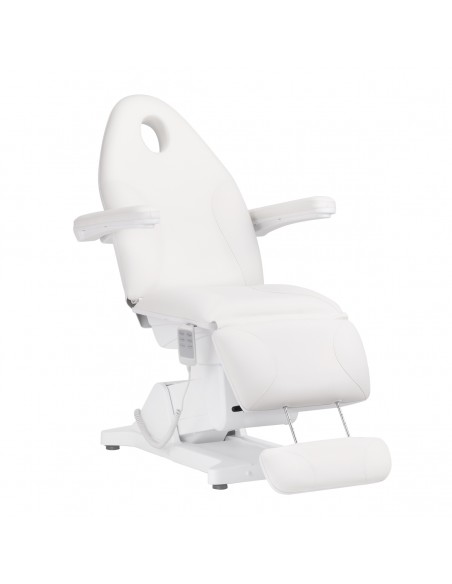Sillon Basic electric cosmetic chair 3 motors white 