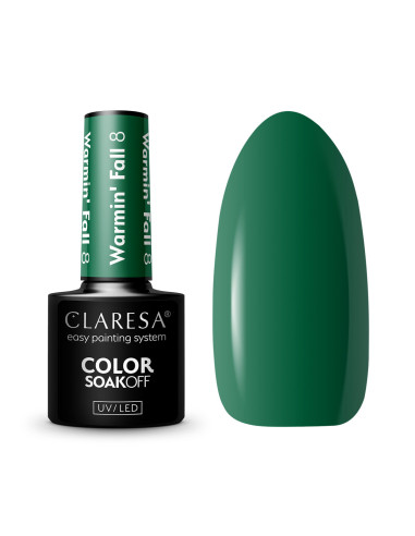 CLARESA Hybrid Polish WARMIN "FALL 8 -5g.  