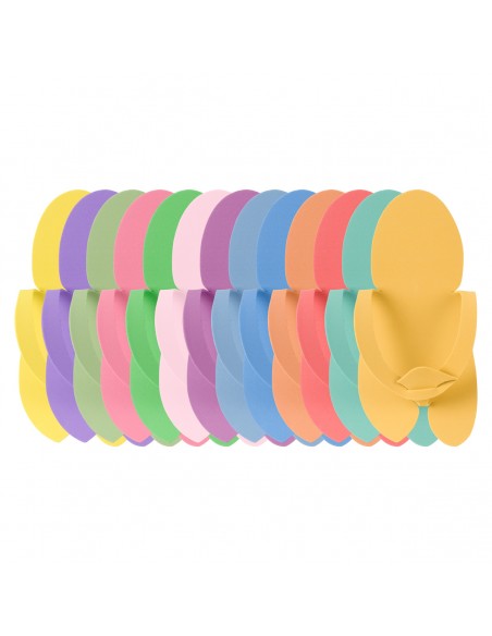 FOAM SEPARATORS 20PCS. 10 PAIRS COLOR MIX