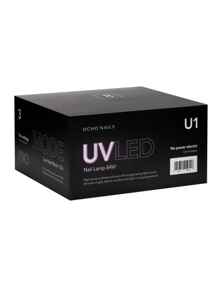 Ocho Nails 8 LED UV lamp black 84W