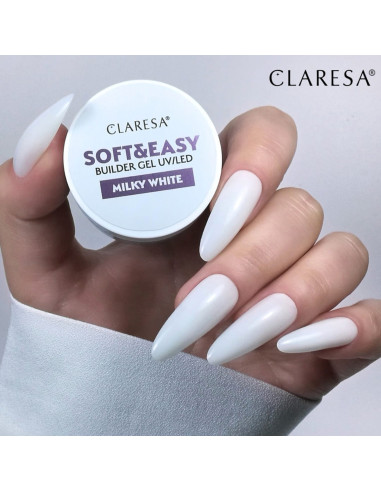 Claresa builder gel Soft&Easy gel milk white 12g