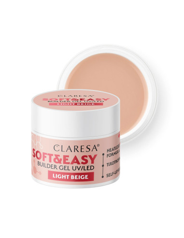 Claresa Soft&Easy building gel light beige 90g