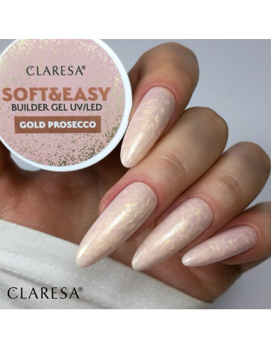 Claresa builder gel Soft&Easy gold prosecco 90g
