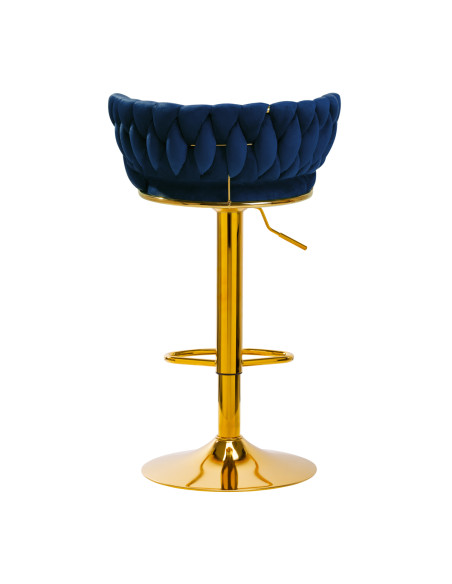 4Rico Bar Hocker QS-B313a navy velvet