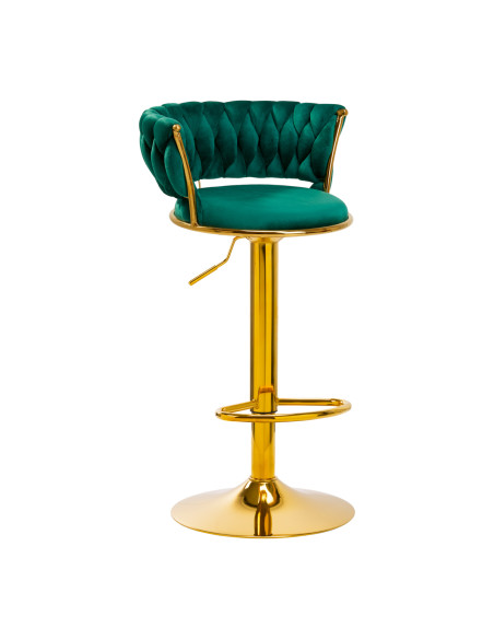 4Rico Bar Hocker QS-B313a green velvet