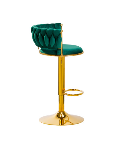 4Rico Bar Hocker QS-B313a green velvet