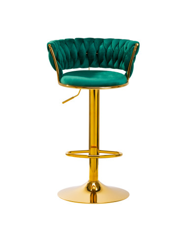4Rico Bar Hocker QS-B313a green velvet