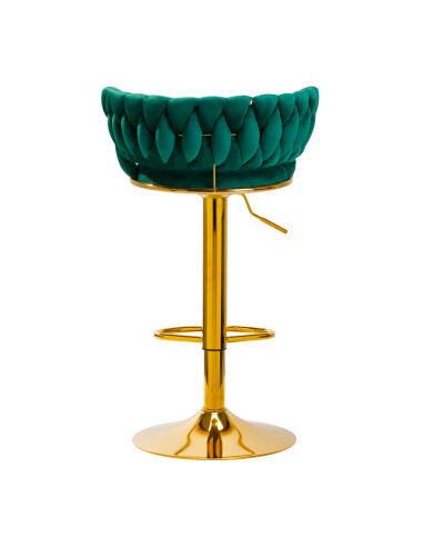 4Rico Bar Hocker QS-B313a green velvet