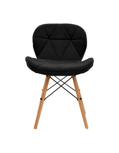 4Rico Cosmetic chair QS-186 black velvet