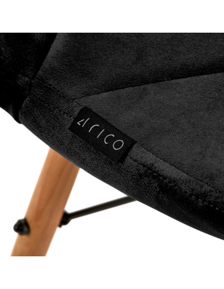 4Rico Cosmetic chair QS-186 black velvet