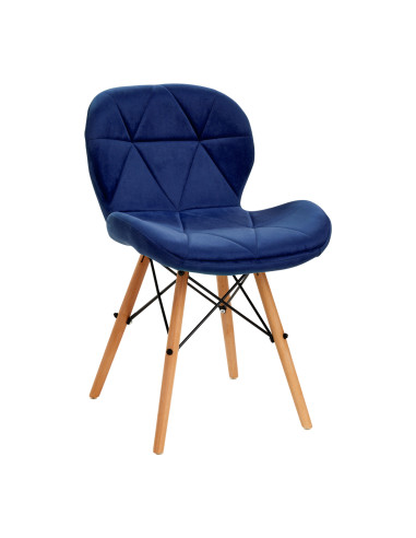 4Rico Cosmetic chair QS-186 navy velvet