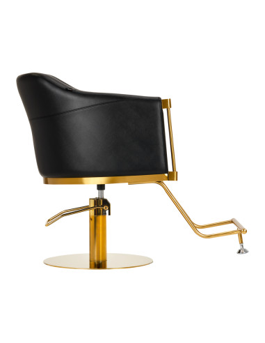 Hairdressing chair Burgos black gold  