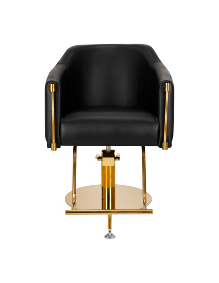 Hairdressing chair Burgos black gold  