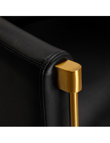 Hairdressing chair Burgos black gold  