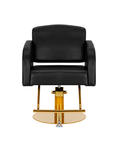 Hairdressing chair Gabbiano Turyn black gold