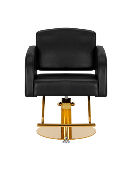 Hairdressing chair Gabbiano Turyn black gold