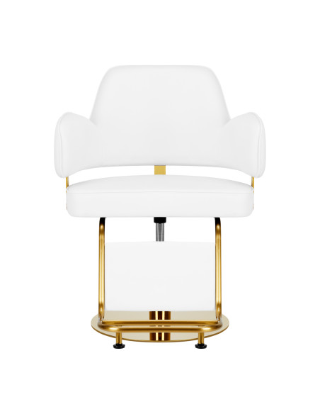 Hairdressing chair Gabbiano Linz NQ Gold White 