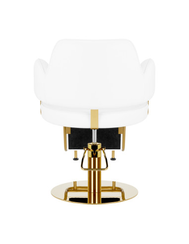 Hairdressing chair Gabbiano Linz NQ Gold White 