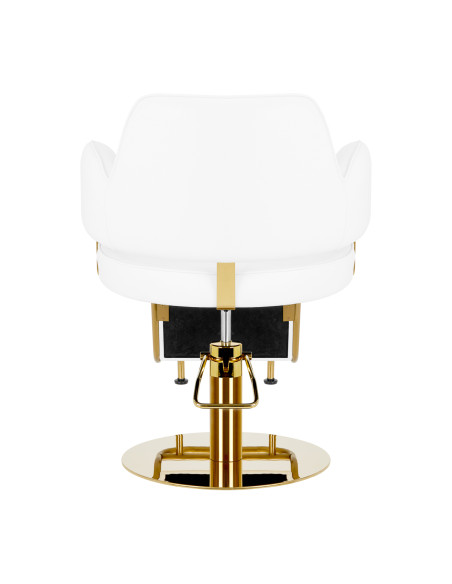 Hairdressing chair Gabbiano Linz NQ Gold White 
