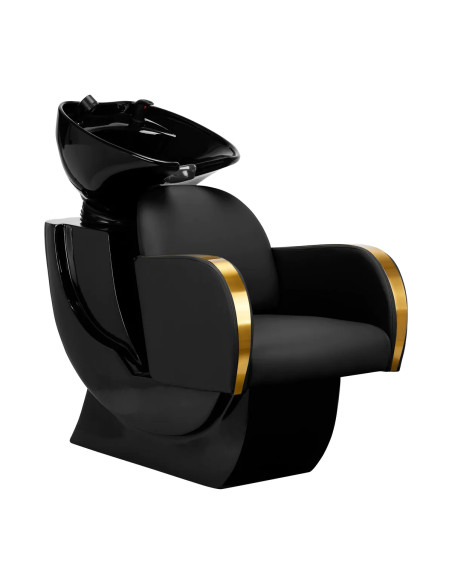 Gabbiano hairdressing wash unit Malaga gold and black