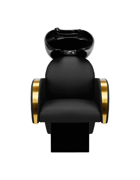 Gabbiano hairdressing wash unit Malaga gold and black