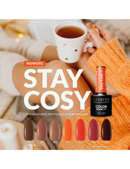 Claresa hybrid polish Stay Cosy 3 -5g