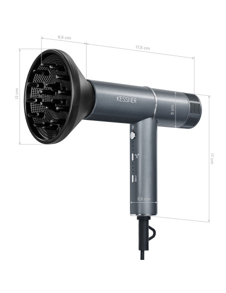 Kessner professional brushless hair dryer JET 1600 IONIC