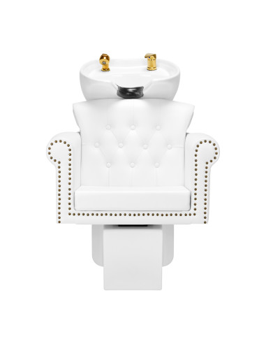 Gabbiano hairdressing wash unit Berlin gold white