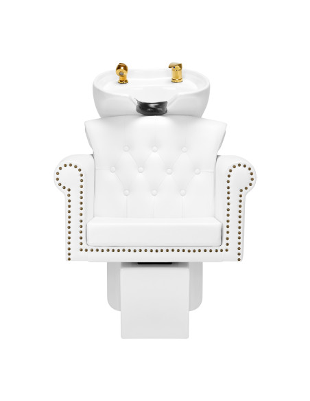 Gabbiano hairdressing wash unit Berlin gold white