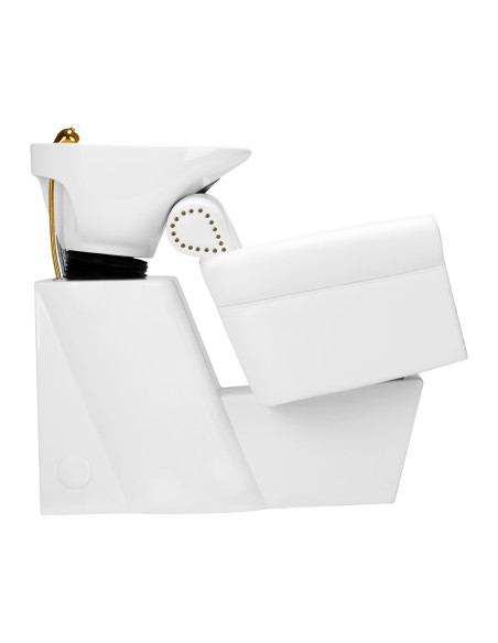Gabbiano hairdressing wash unit Berlin gold white